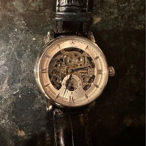 Adee Kaye Mercedes Benz Skeleton Watch (NEEDS FIXED)